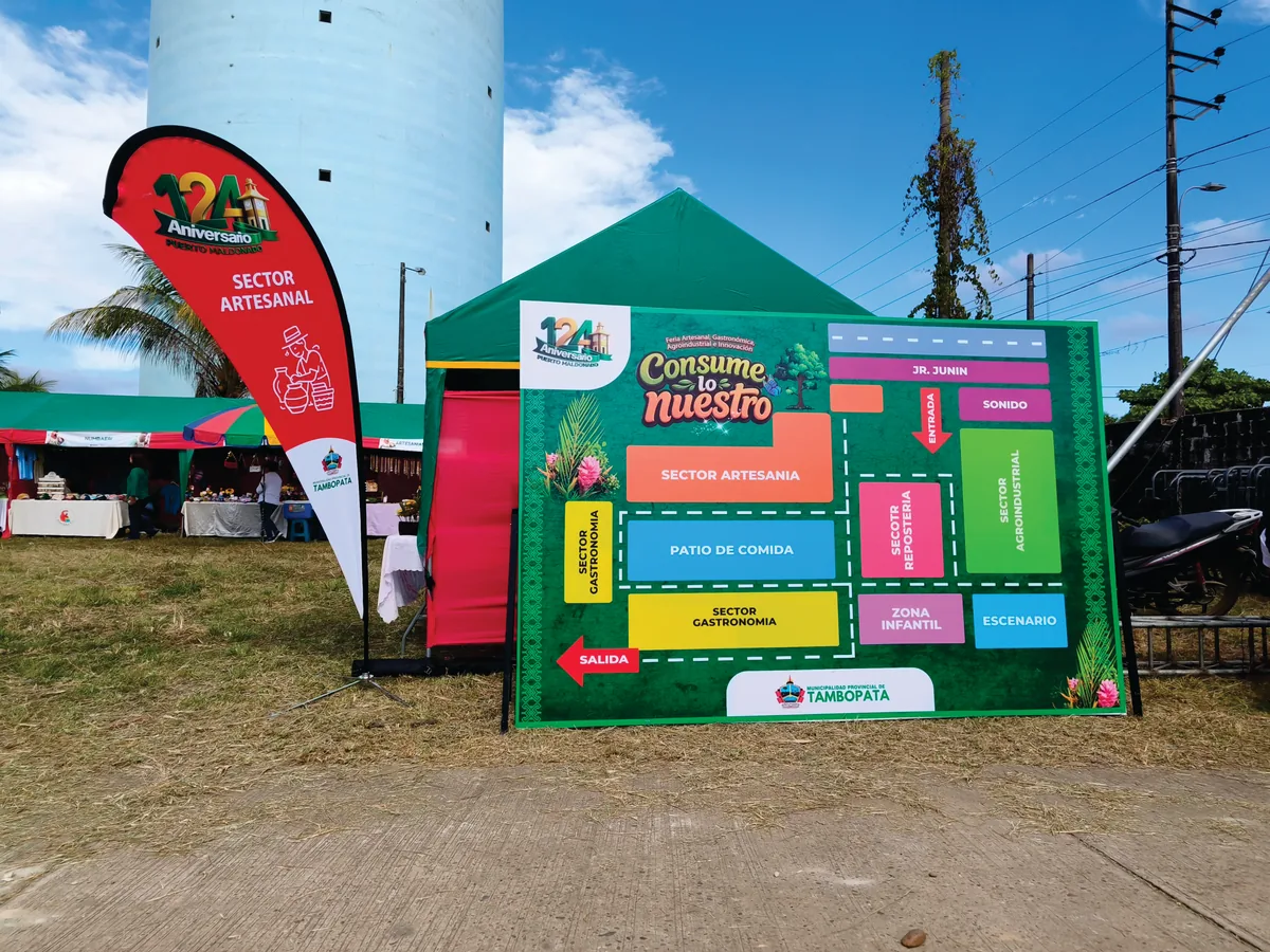 Stand y señalética de Tambopata realizados por IDEX